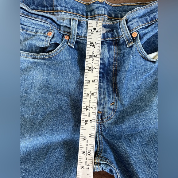 Levis 514 Jeans Mens 31x30 Straight Leg Medium Wash Faded Stretch Denim - Picture 4 of 10